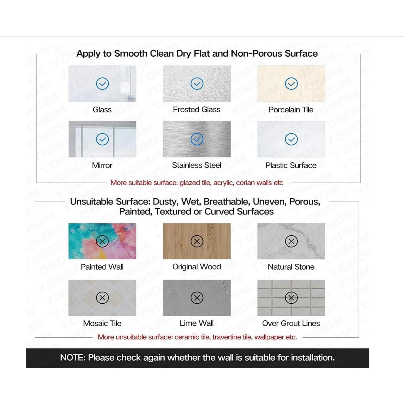 Ganchos de Ventosa para Ducha Arbelle - Soporta 6.8 kg - 2 Pzas