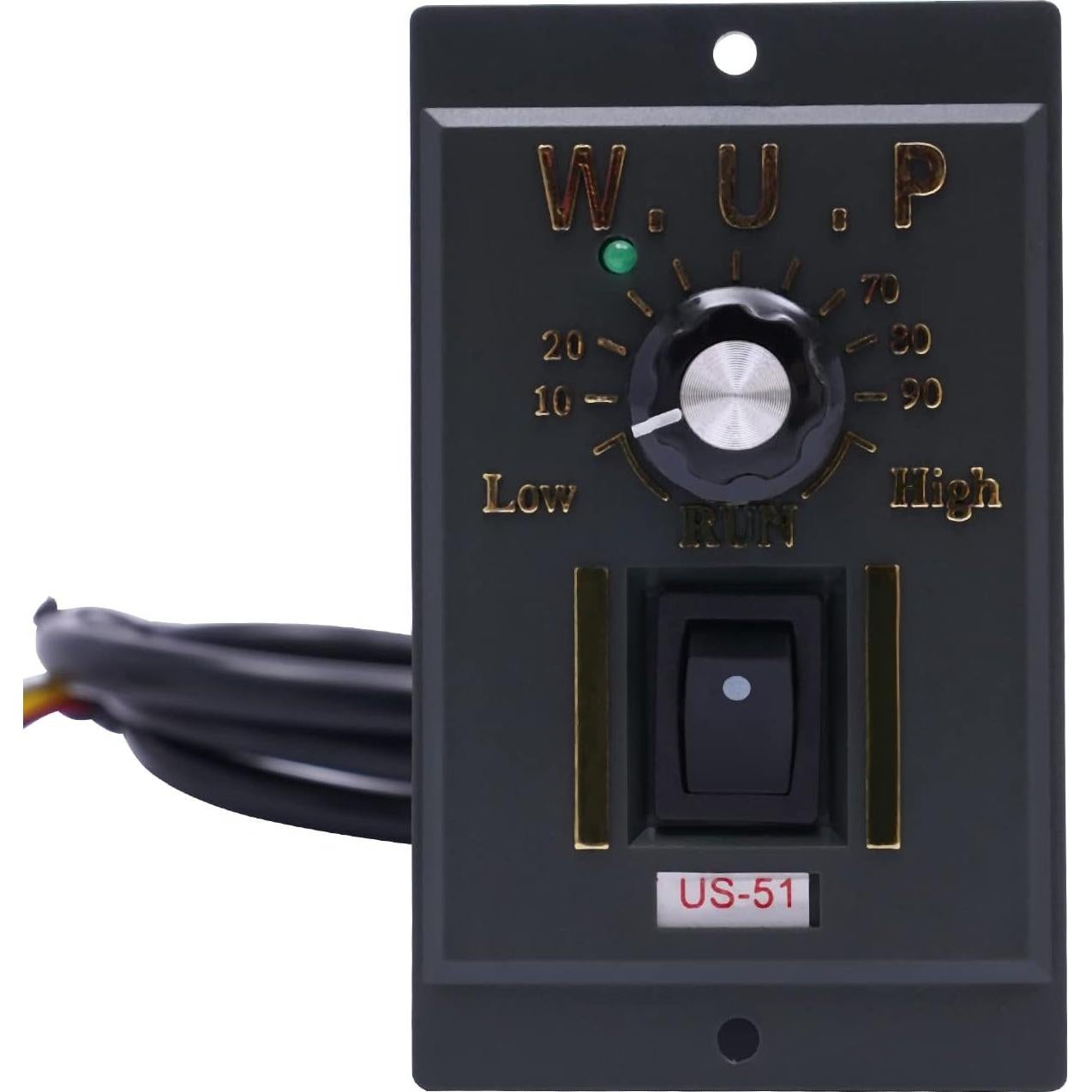 Electric Gear Motor 110V 120W 40K Electric Single-Phase 21 Nm High Torque AC Gear Reducer Motor with Speed Controller 90-1650 RPM Adjustable Speed Gear Reduction Electric Motor