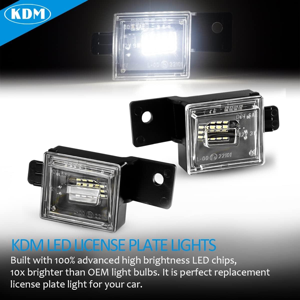 Luces de Placa de Licencia LED KDM 6000K para Chevy/GMC 2014-2023