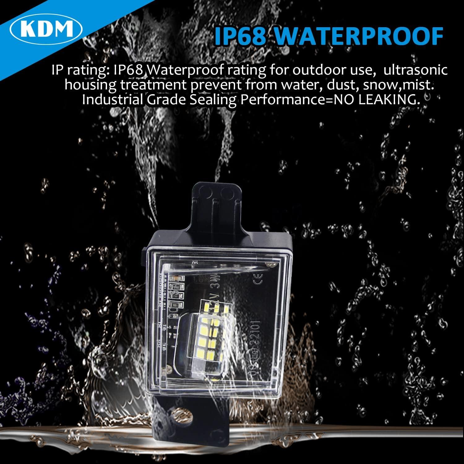 Luces de Placa de Licencia LED KDM 6000K para Chevy/GMC 2014-2023