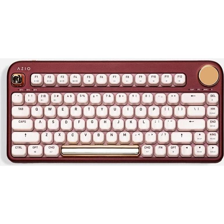 Teclado Mecánico Inalámbrico Azio IZO Rosa Barroco 75%
