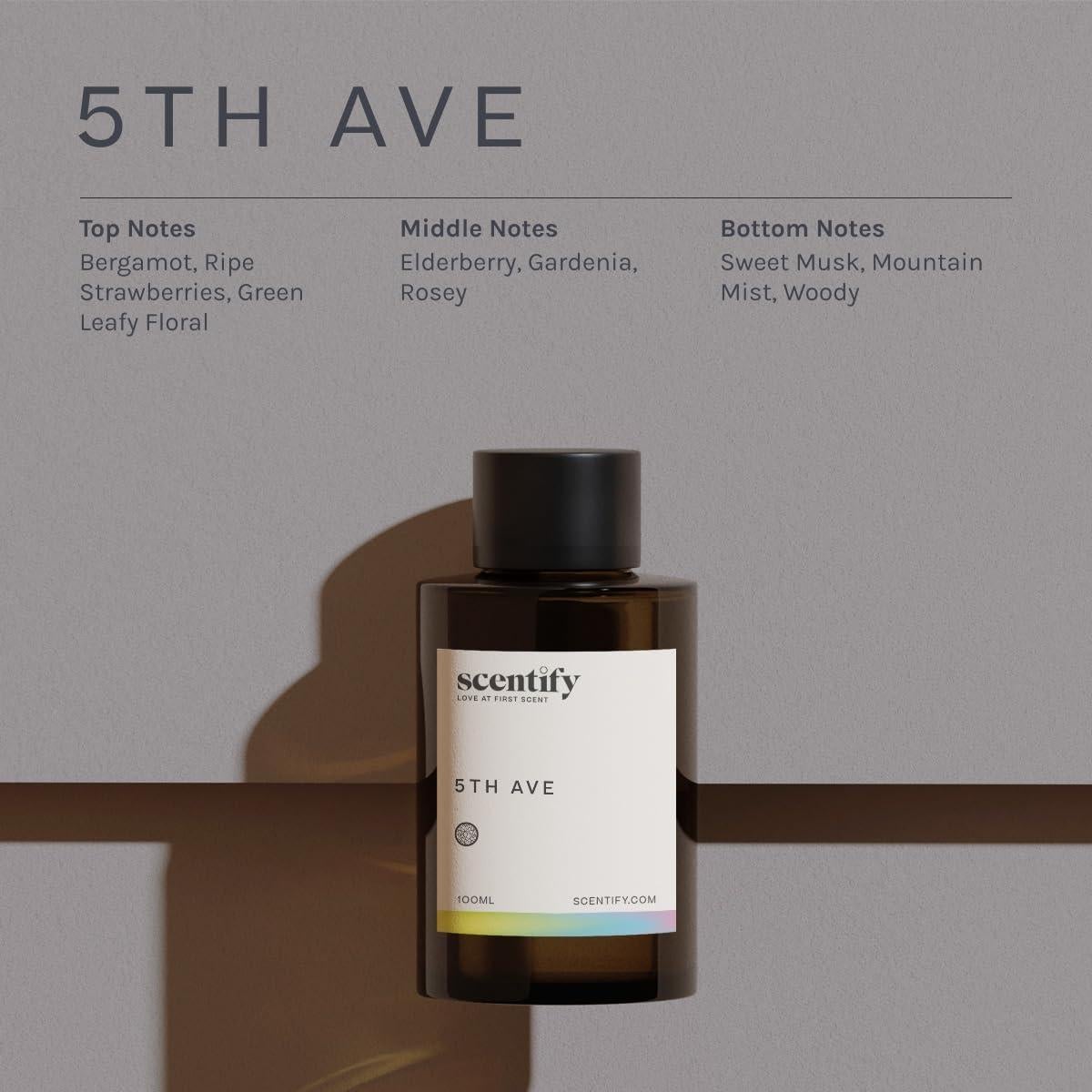 Aceite Aromático Scentify 5th Ave 100ml - Bergamota y Gardenia