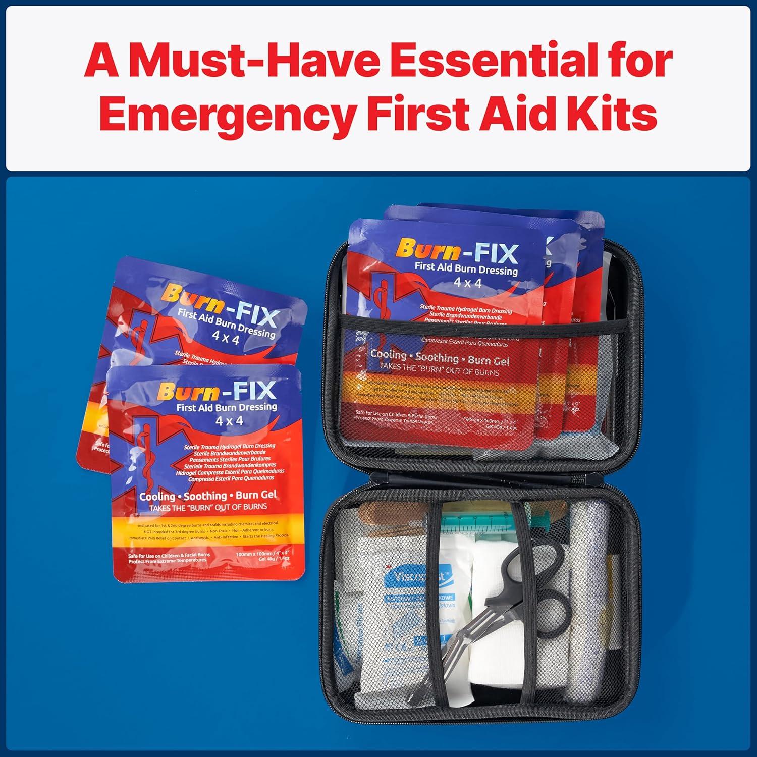 BurnFix Vendajes Hidrogel para Quemaduras 2-Pack 10.16x10.16 cm