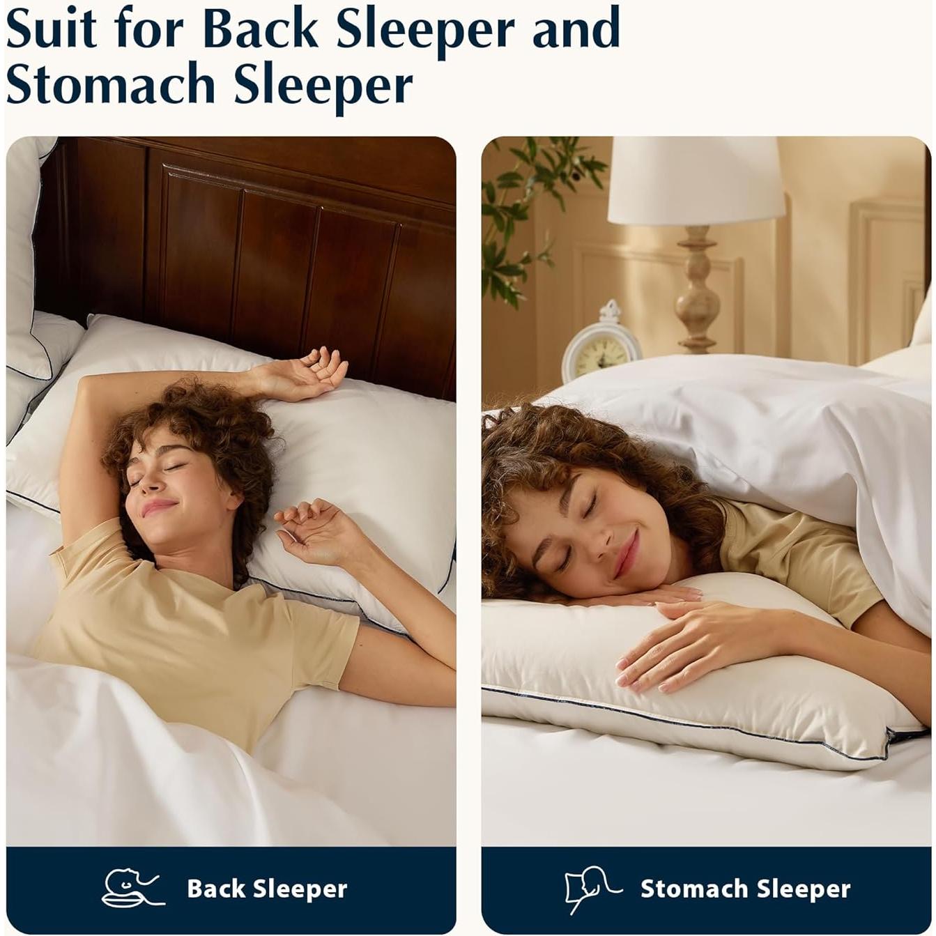 Almohada de Cama Pacific Coast Estándar Plumas Hipoalergénica