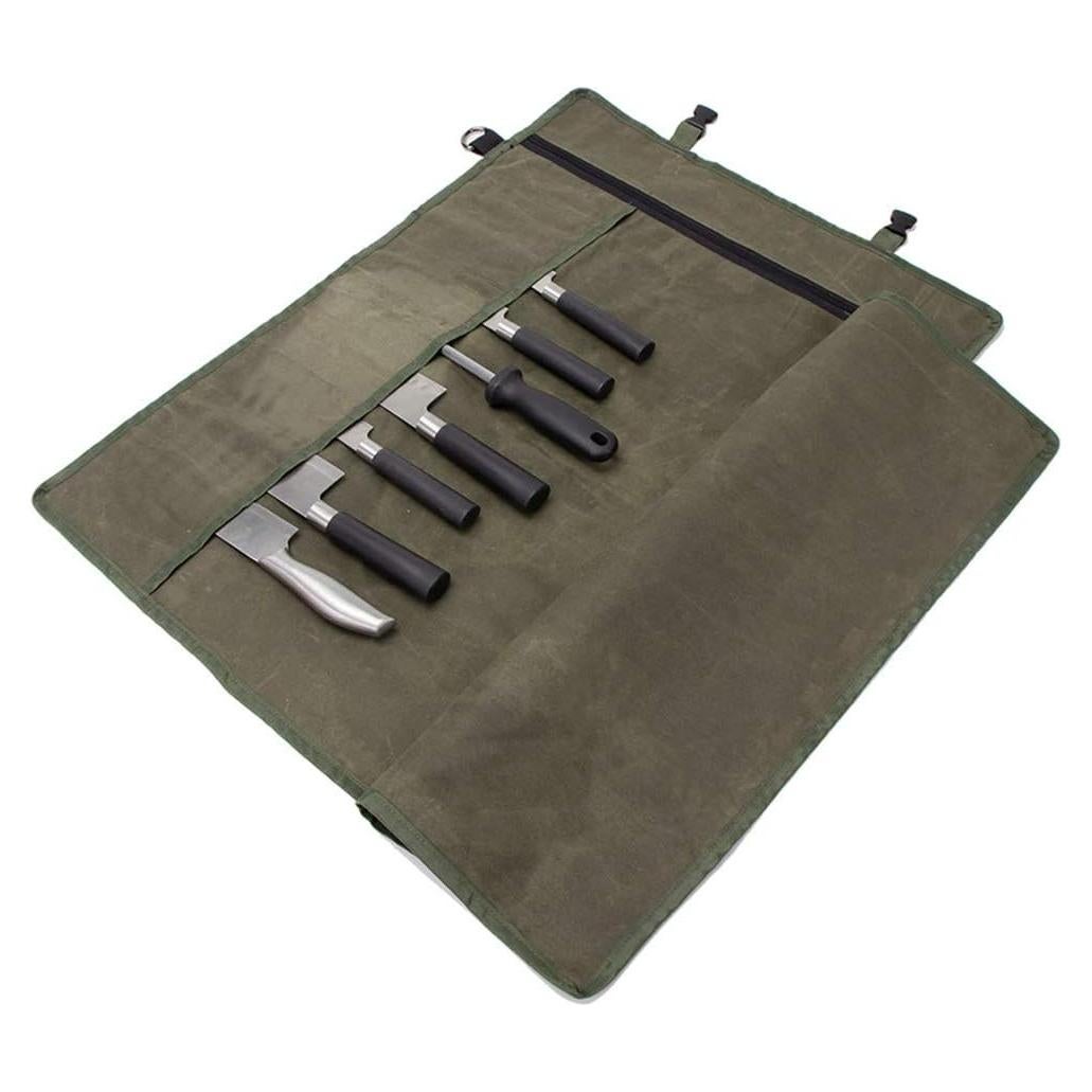 Bolsa de Rollos para Cuchillos de Chef HERSENT 11 Ranuras 47.6 cm