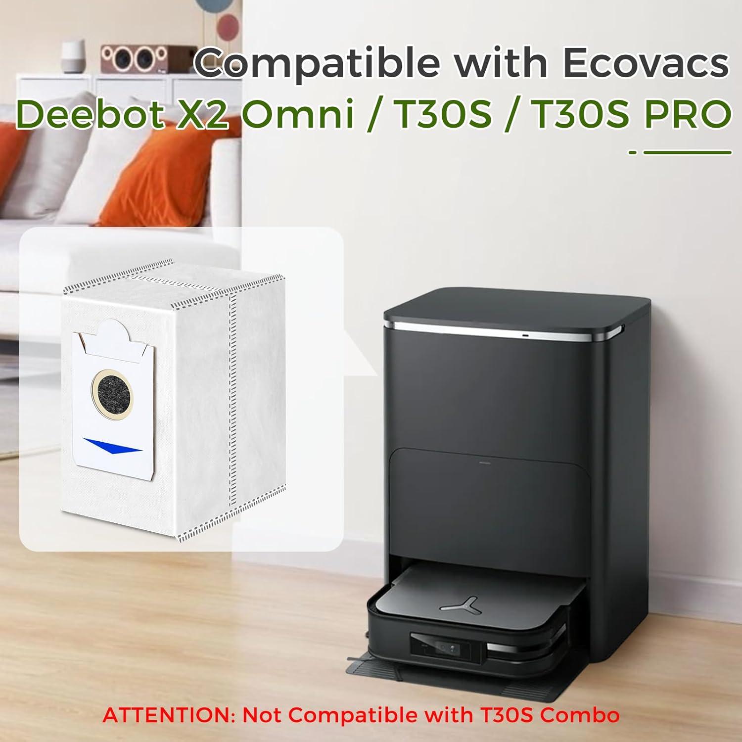 VIEWALL 10 Bolsas de Polvo Desechables 3L para ECOVACS DEEBOT