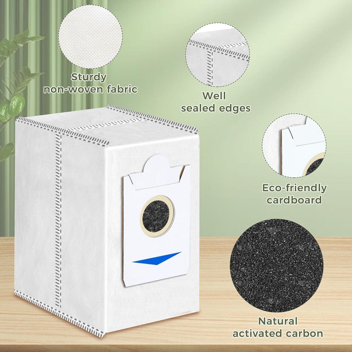 VIEWALL 10 Bolsas de Polvo Desechables 3L para ECOVACS DEEBOT