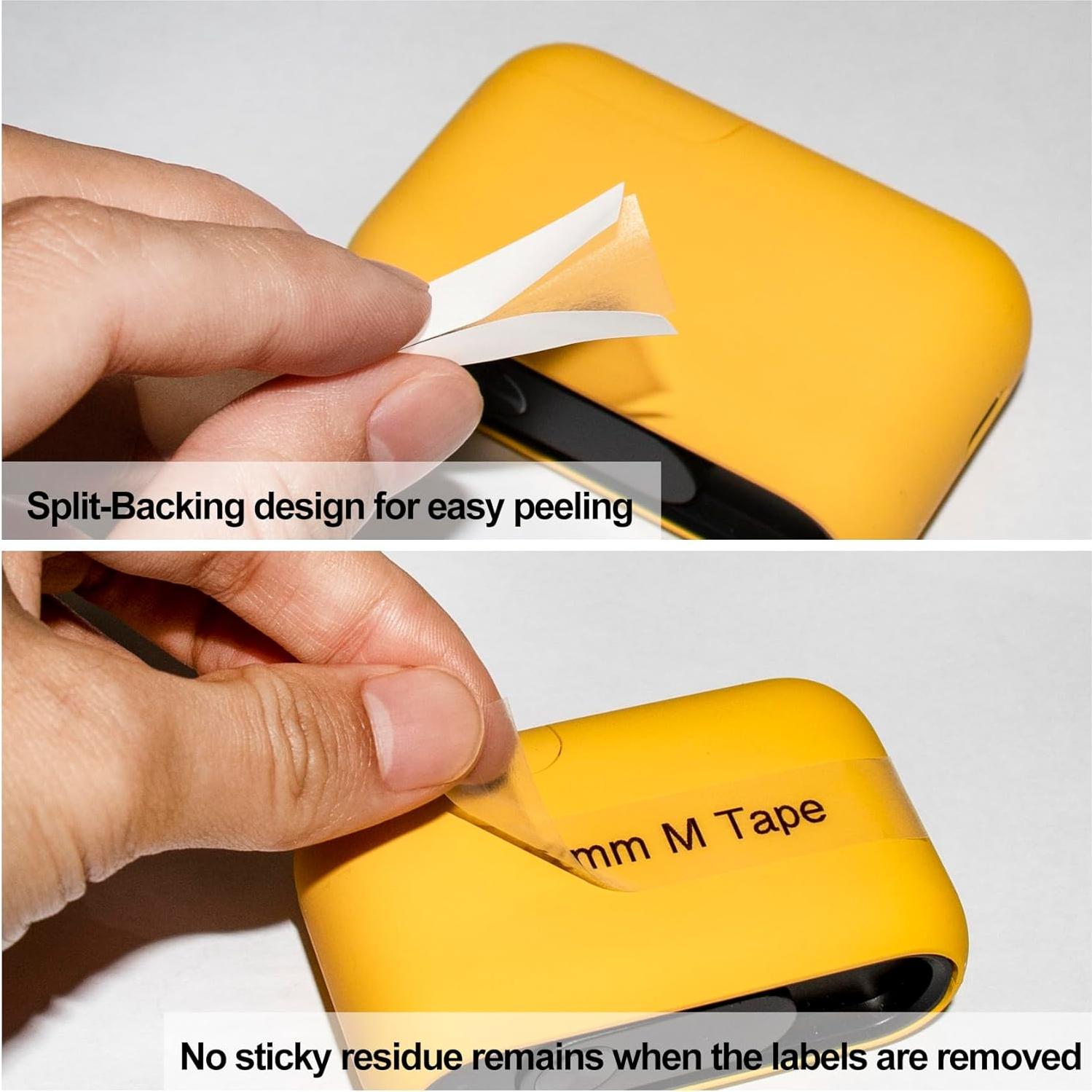 Cinta de Etiqueta Transparente BOYEEZON MK131 12mm Paquete de 4