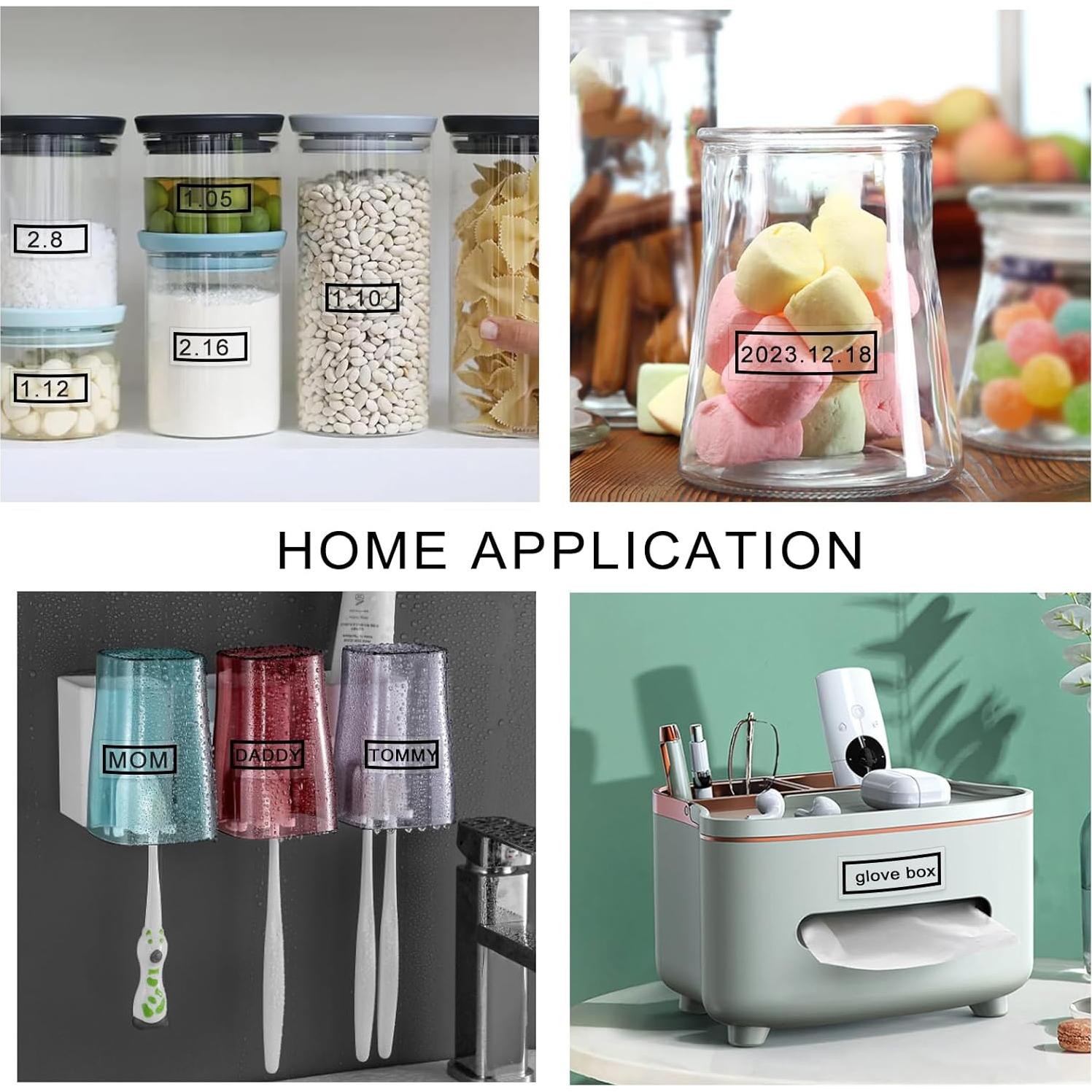 Cinta de Etiqueta Transparente BOYEEZON MK131 12mm Paquete de 4