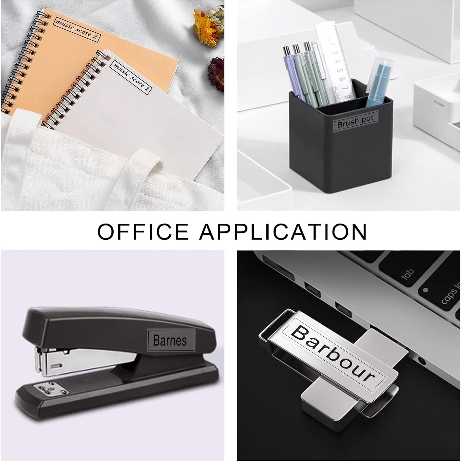 Cinta de Etiqueta Transparente BOYEEZON MK131 12mm Paquete de 4