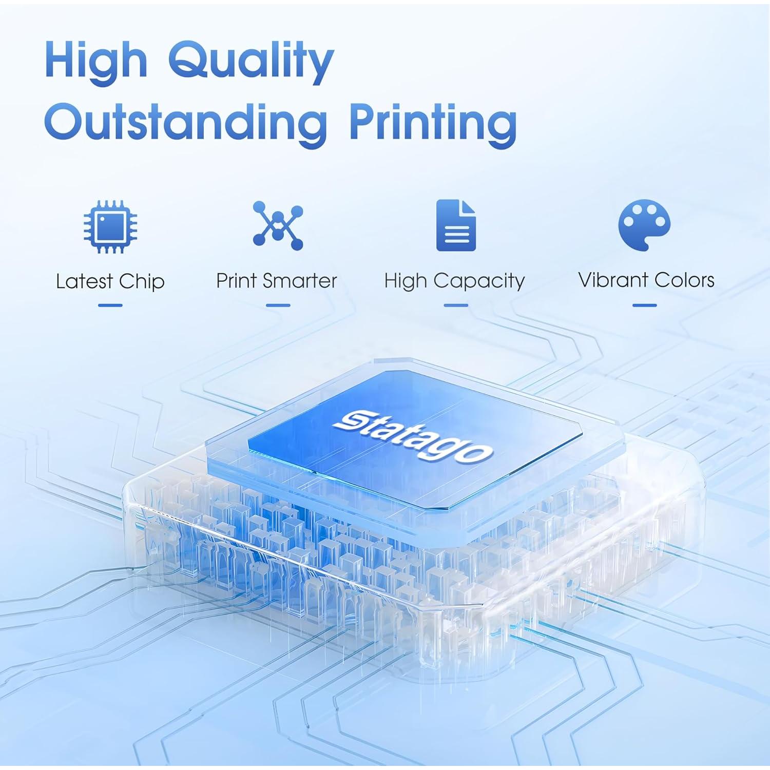 Cartuchos de tinta remanufacturados Statago 822XL negro (2 unidades)