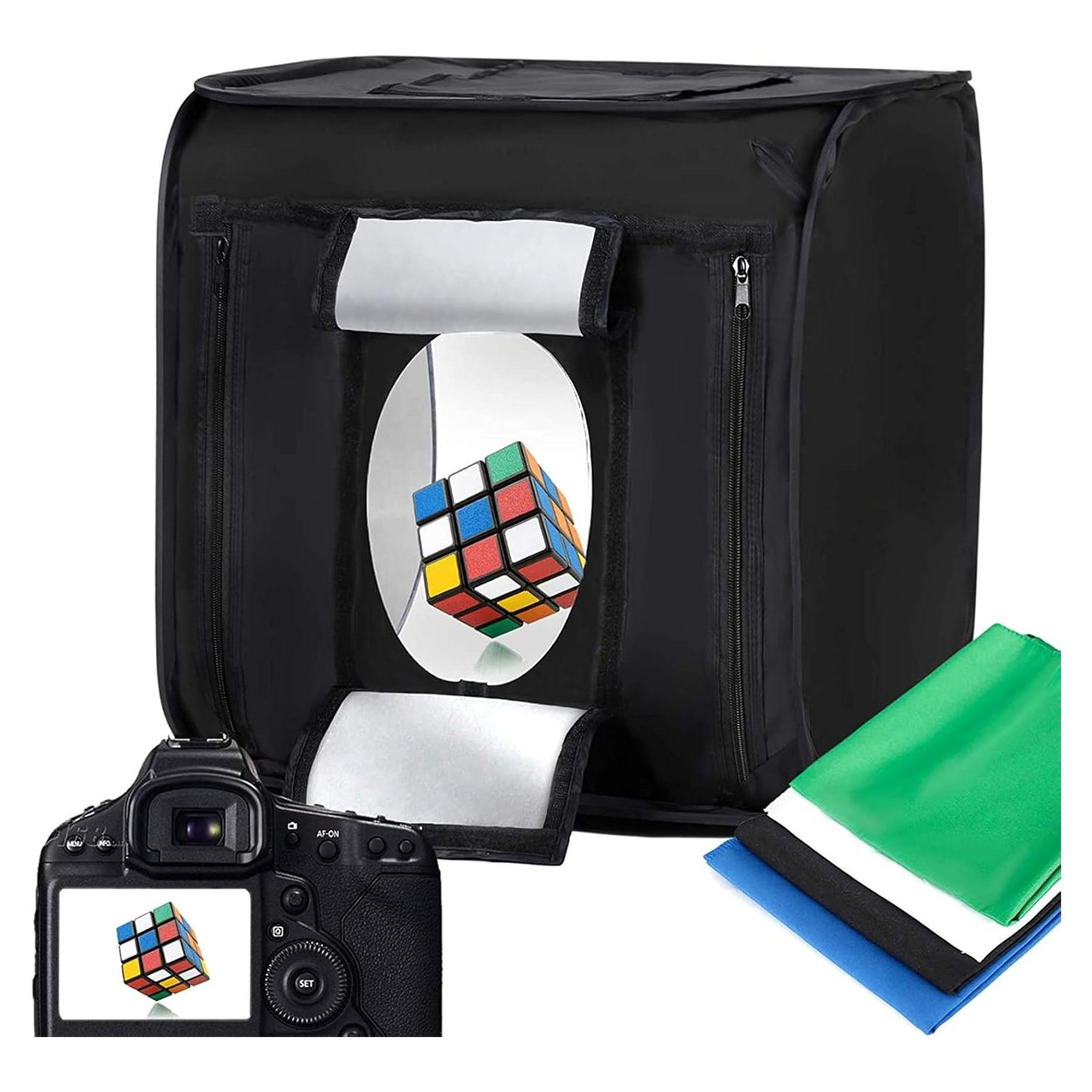 Caja de Luz Fotográfica Plegable LTRINGYS 40x40 cm con LED