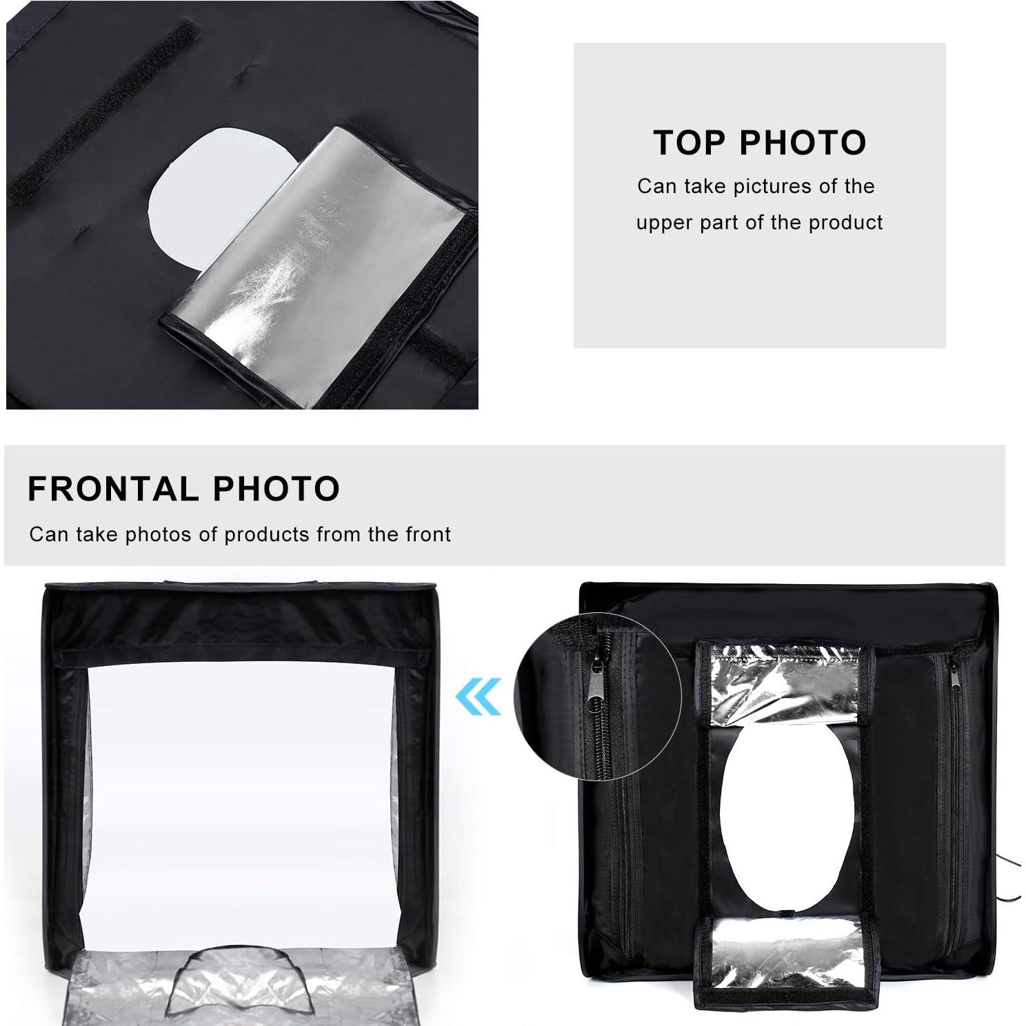 Caja de Luz Fotográfica Plegable LTRINGYS 40x40 cm con LED