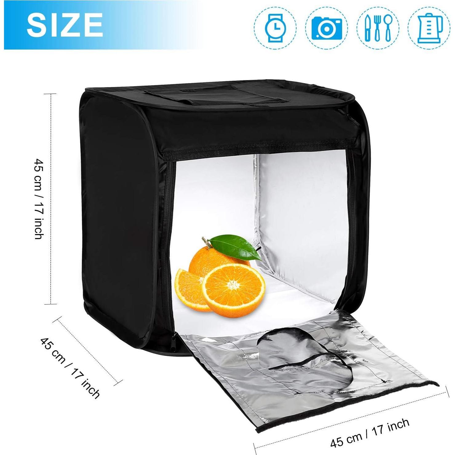 Caja de Luz Fotográfica Plegable LTRINGYS 40x40 cm con LED