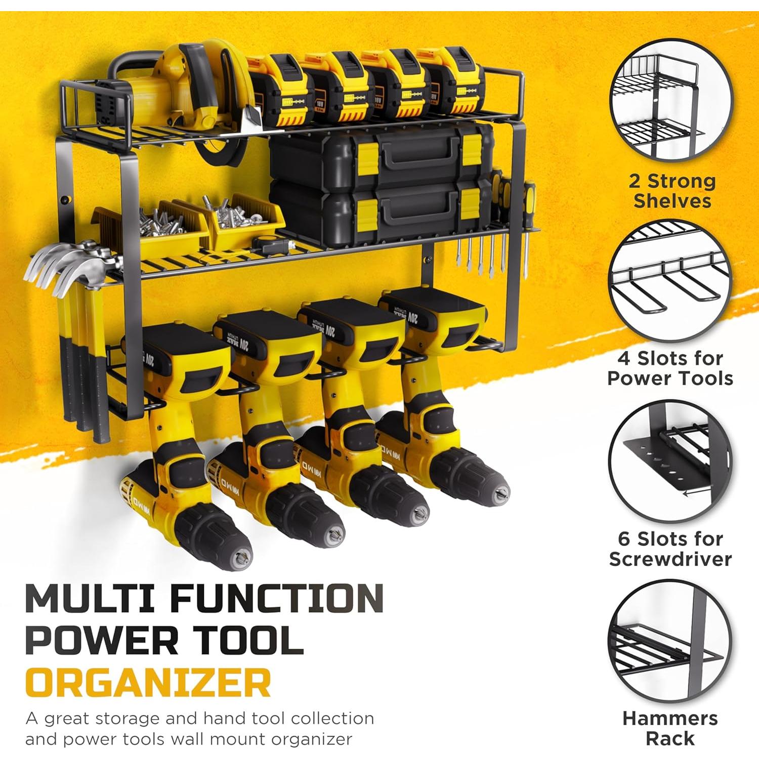 Organizador de Herramientas Voltigrip 3 Capas Montaje Pared