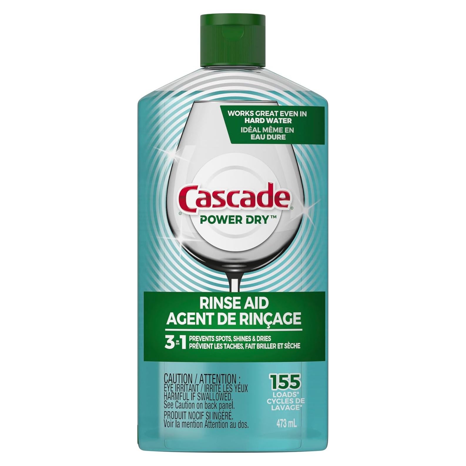 Cascade Power Dry Aid Enjuague para Lavavajillas 473 ml