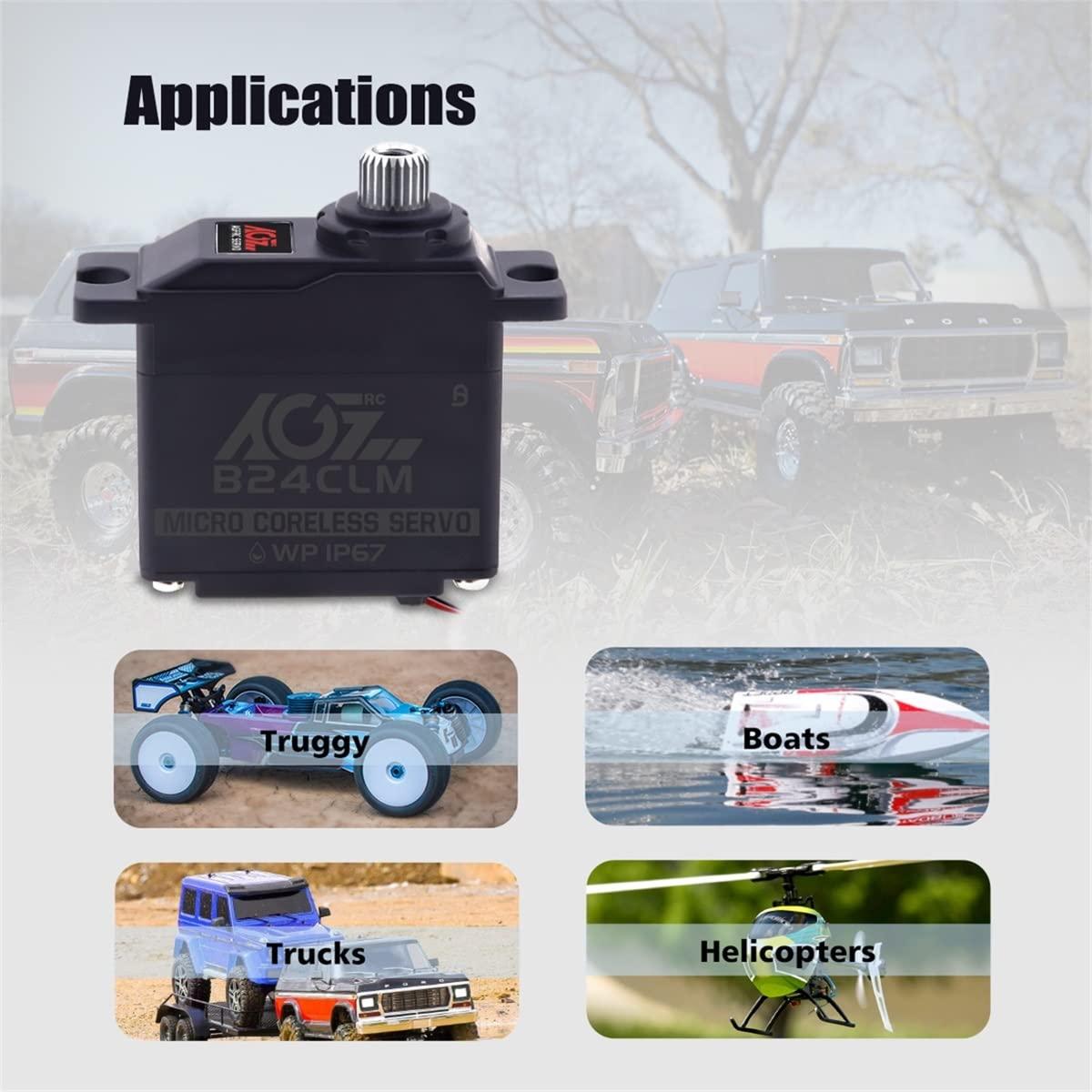 Mini Servo Digital AGFRC 6KG a Prueba de Agua 1/16