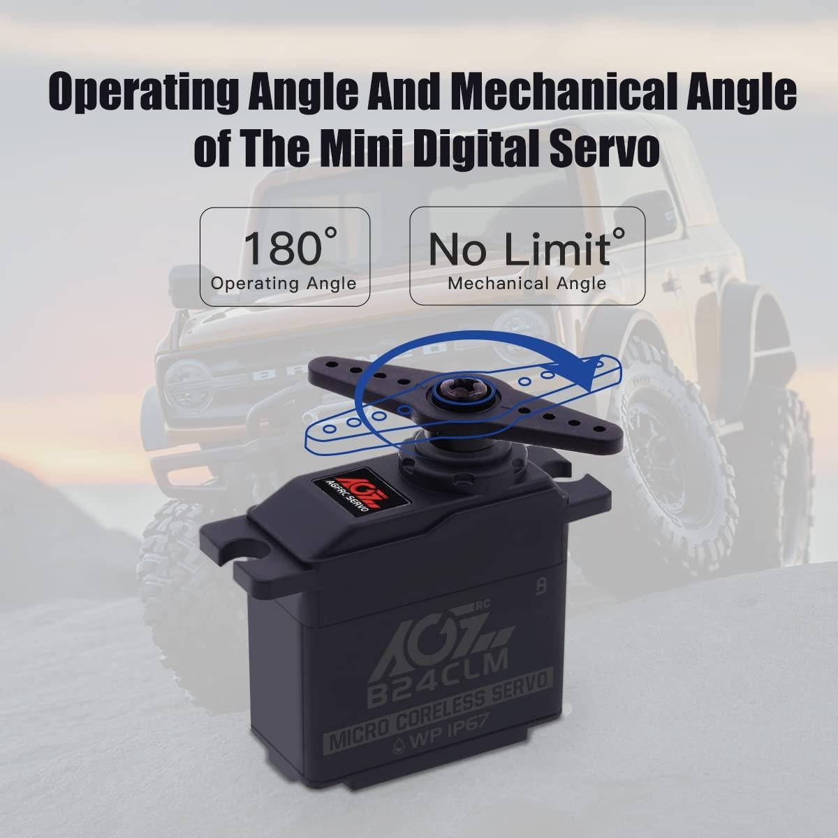 Mini Servo Digital AGFRC 6KG a Prueba de Agua 1/16