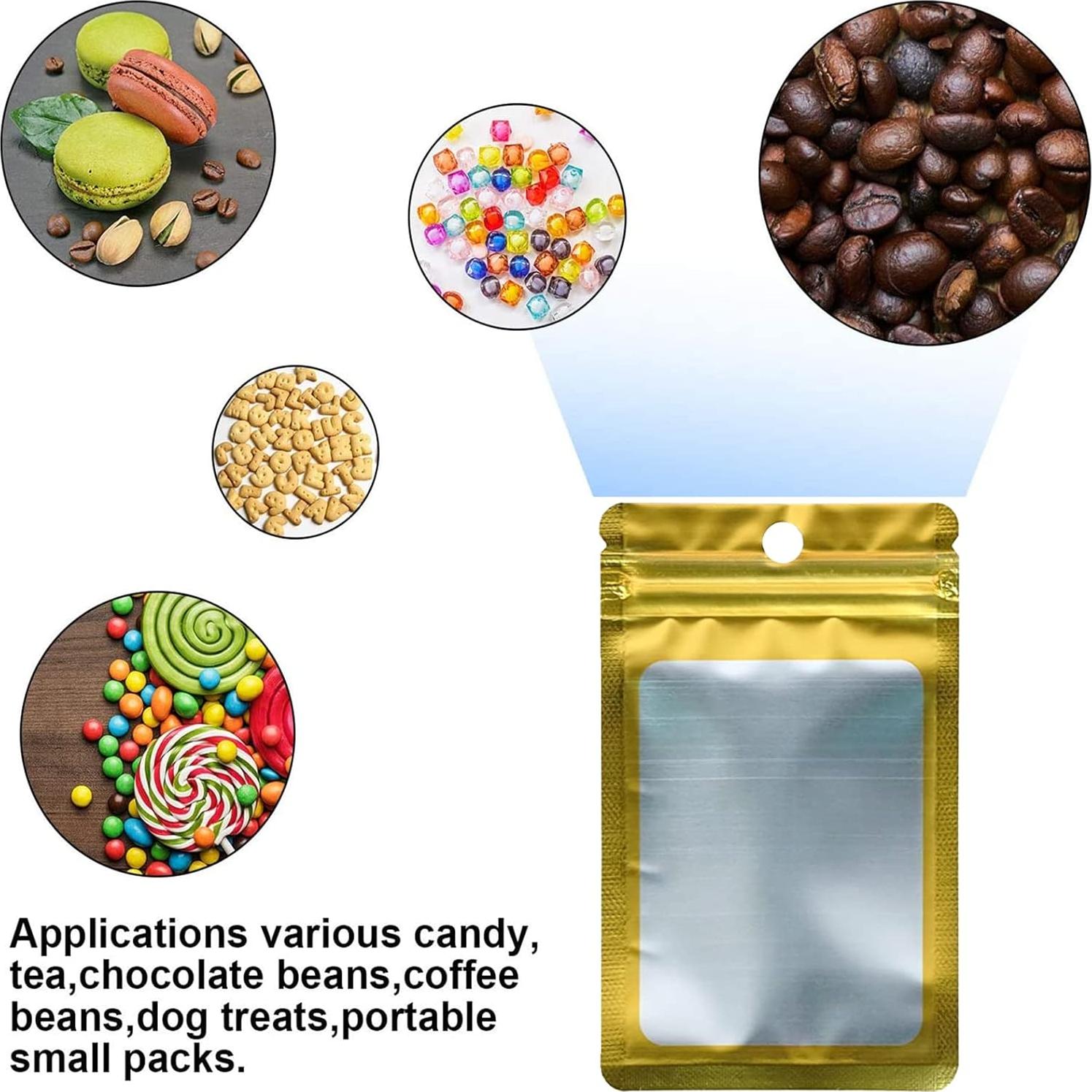 400 Bolsas Mylar Holográficas 2.3x3.9" Loveaiai para Almacenamiento