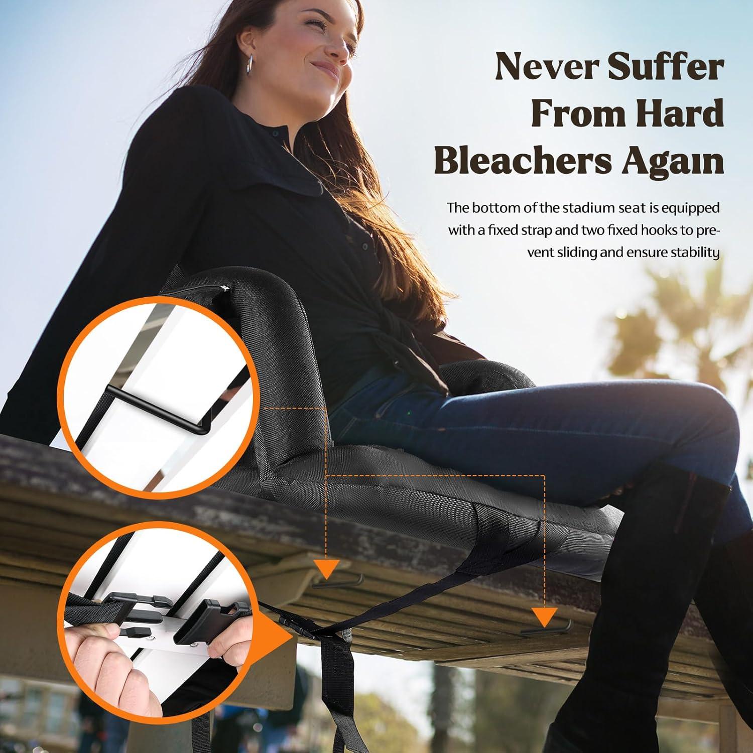 Silla de Estadio Time Forest con Respaldo y Cojín - 6 Posiciones