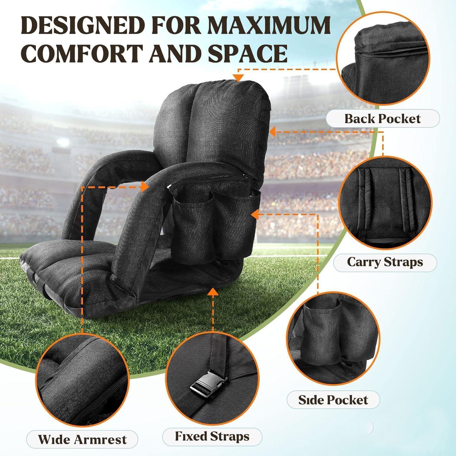 Silla de Estadio Time Forest con Respaldo y Cojín - 6 Posiciones