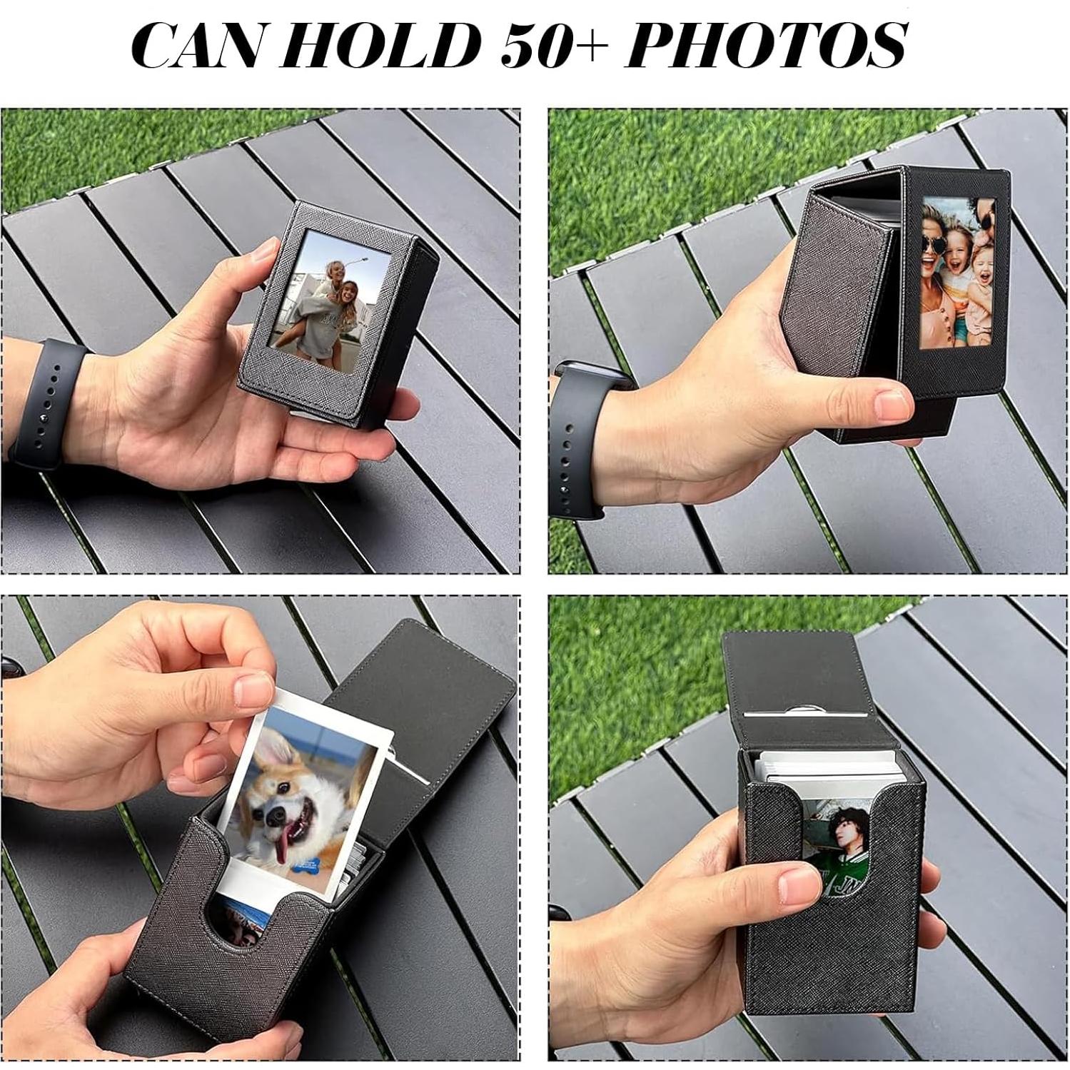 Estuche Mini para Fotos Fujifilm Instax - Negro, 50+ Fotos