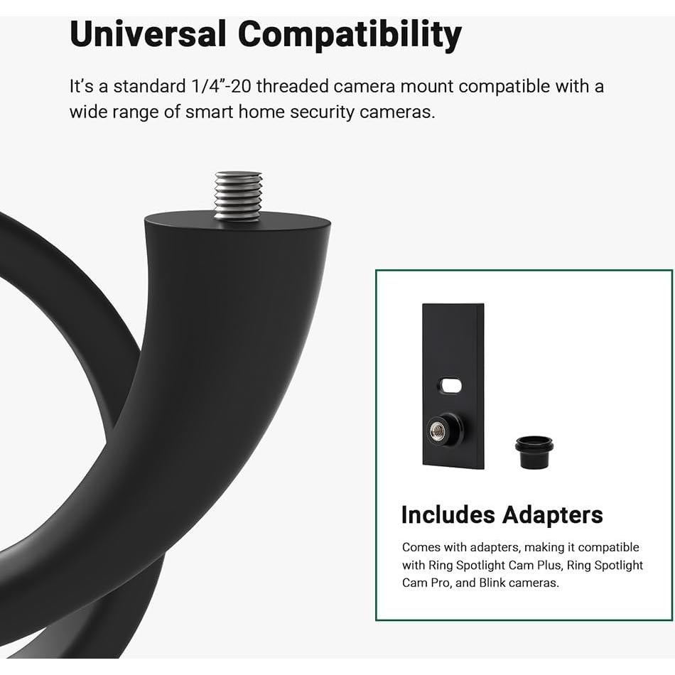 Soporte Flexible Twist Holicfun para Cámaras de Seguridad - 2 Paquete