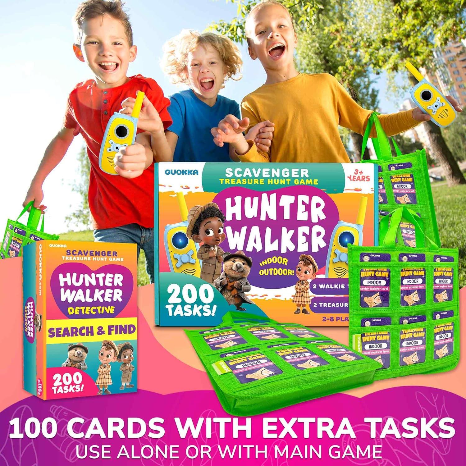 Búsqueda del Tesoro QUOKKA para Niños 3 a 8 Años - 200 Juegos