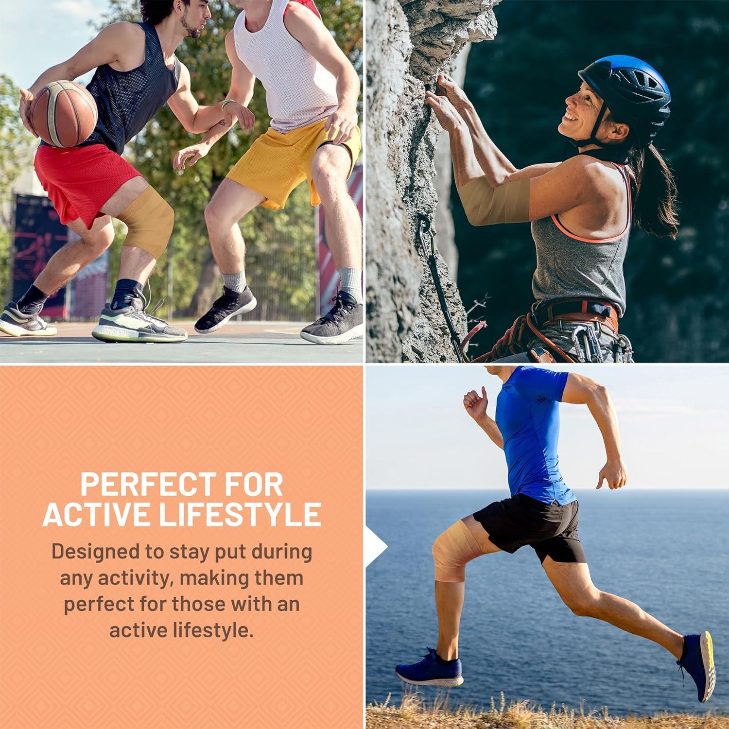 Cinta Cohesiva Autoadherente MEDca - Paquete de 6 Rollos Beige