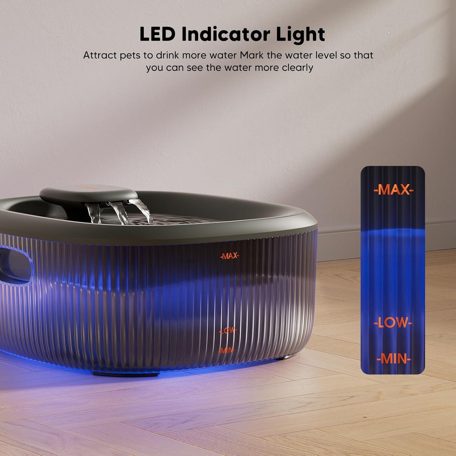 Fuente de Agua Automática WOPET 6L para Perros y Gatos