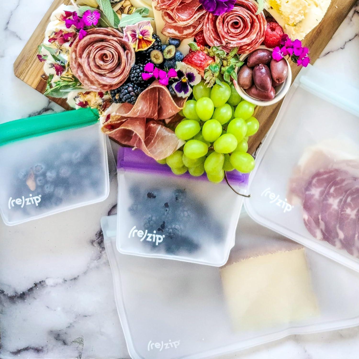 Bolsas Reutilizables de Pie re)zip 5 Pack 1 Taza Sin BPA