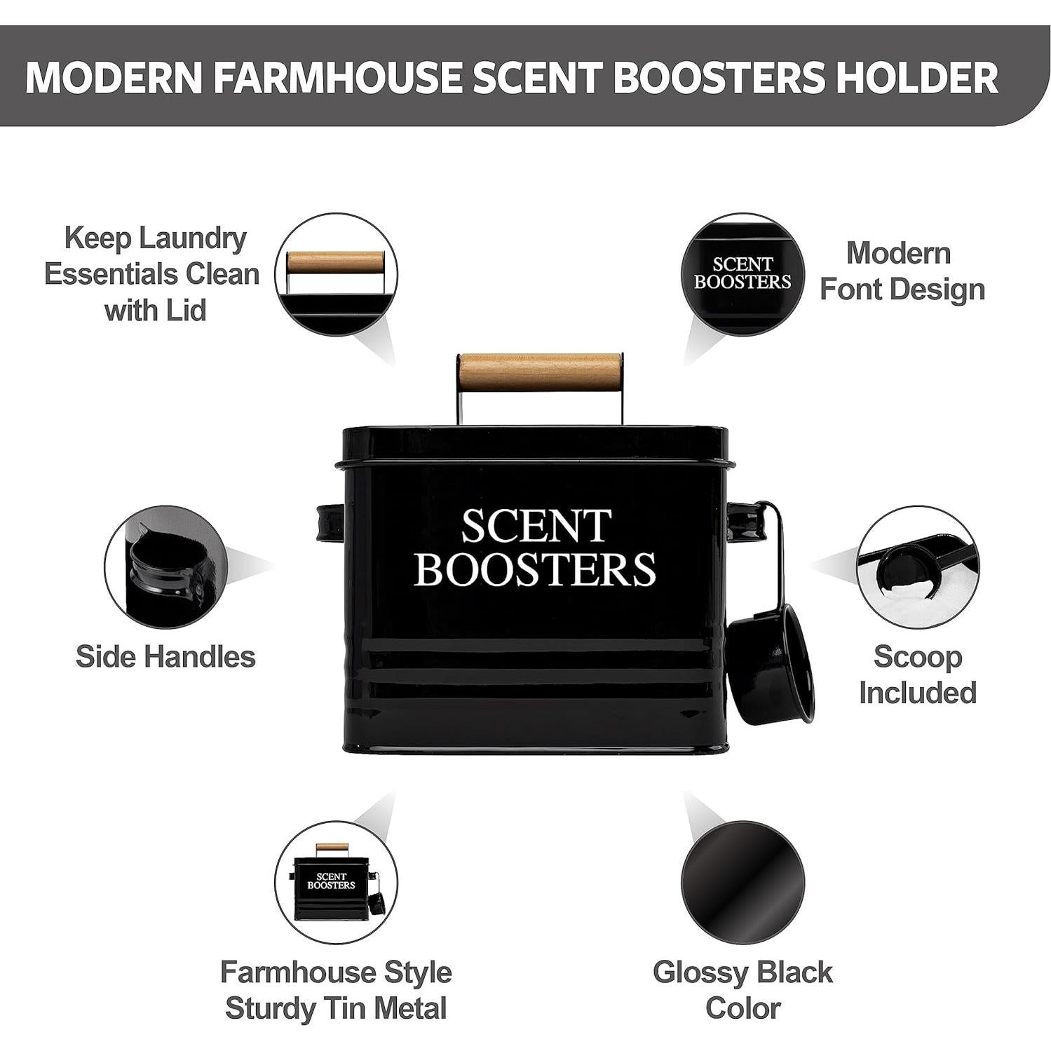 Contenedor Dispensador de Aromatizantes Calindiana Negro 1.5 kg