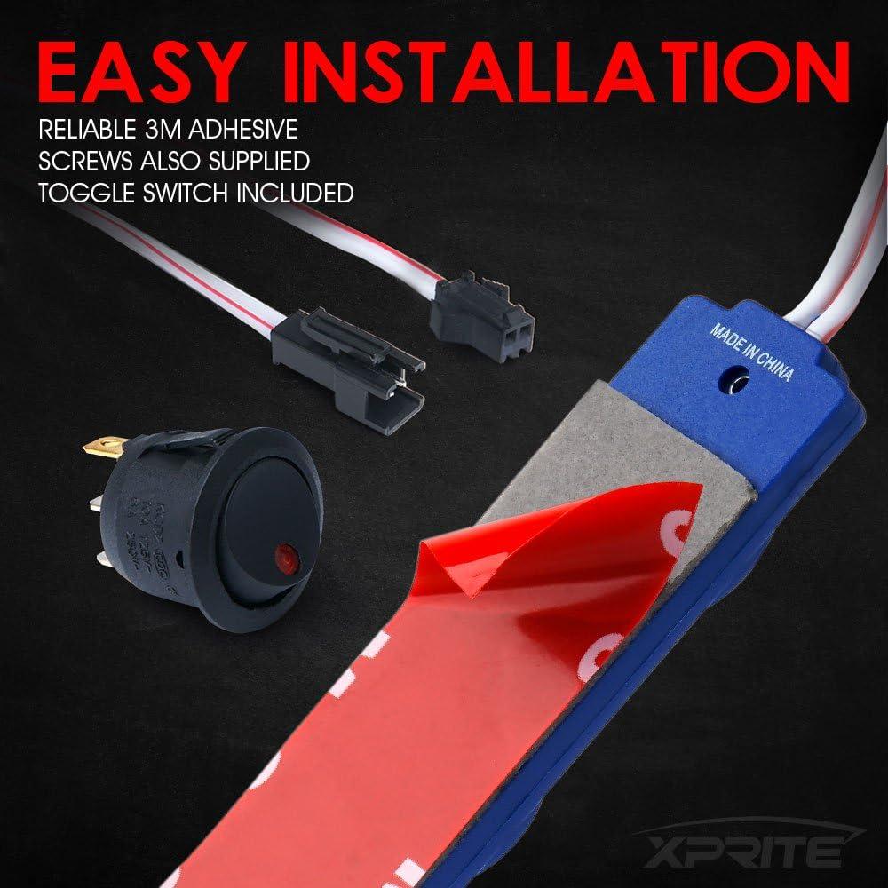 Kits de luces LED Xprite para cama de camión azul - 8 PCs