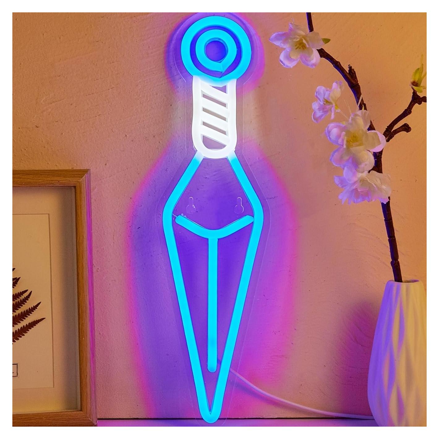 Luz de Neón LED Espada de Mano Cusgazy USB 36.4x10 cm