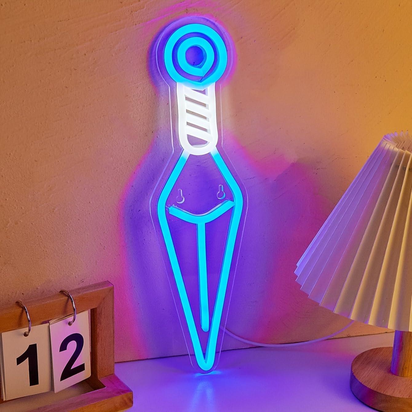 Luz de Neón LED Espada de Mano Cusgazy USB 36.4x10 cm