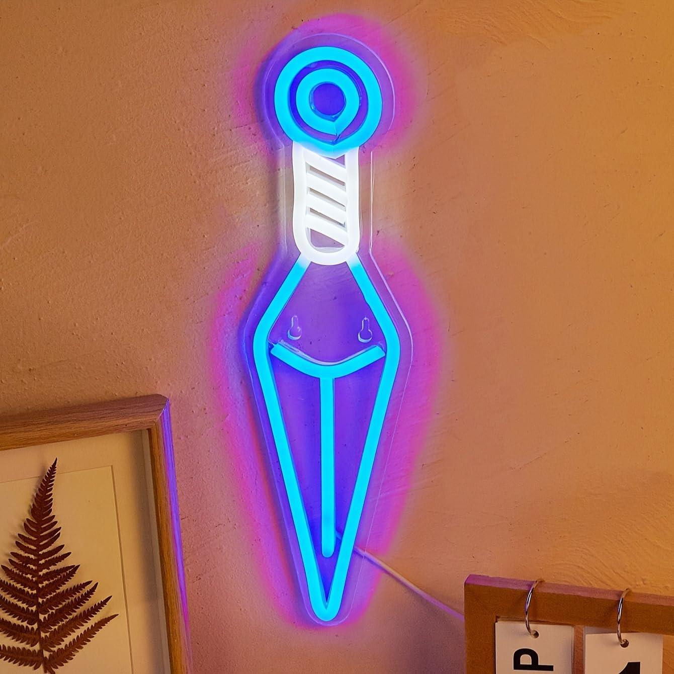 Luz de Neón LED Espada de Mano Cusgazy USB 36.4x10 cm