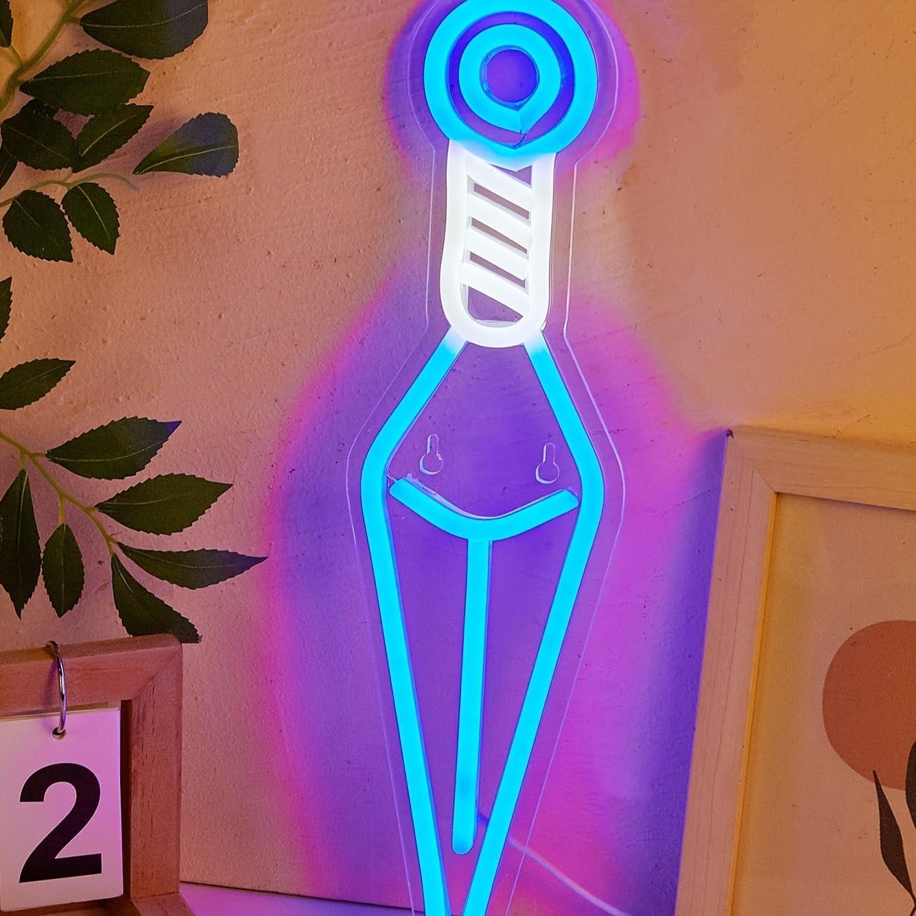 Luz de Neón LED Espada de Mano Cusgazy USB 36.4x10 cm