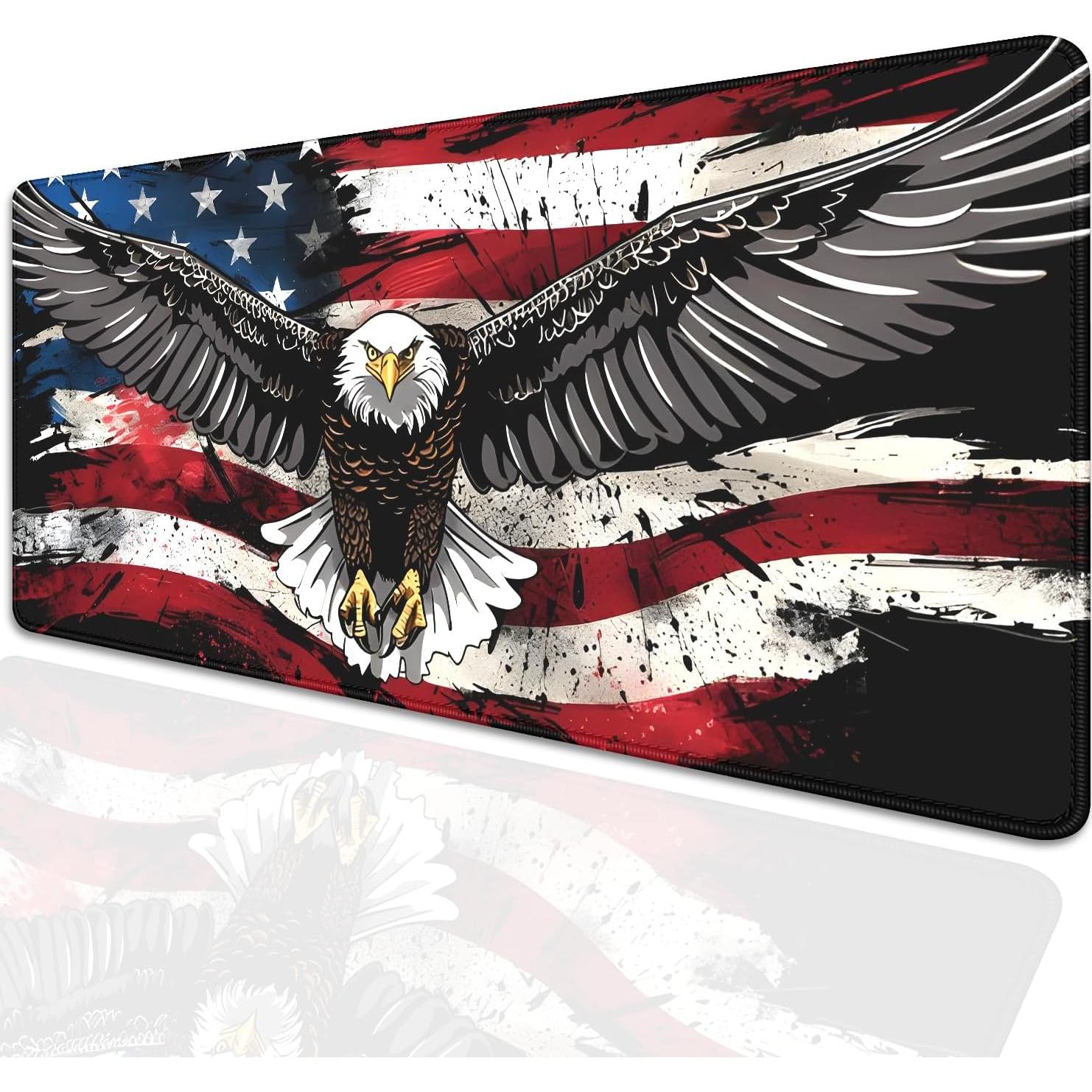 Alfombrilla de Ratón PBLJMJ 70x30 cm Antideslizante Bandera USA