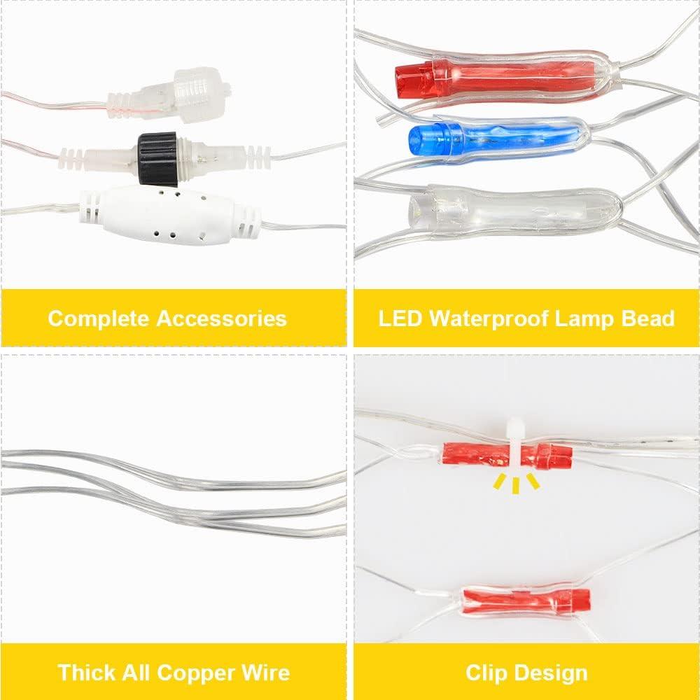 Luces LED de Bandera Americana MINIAO 243 LEDs 1.22x0.61m