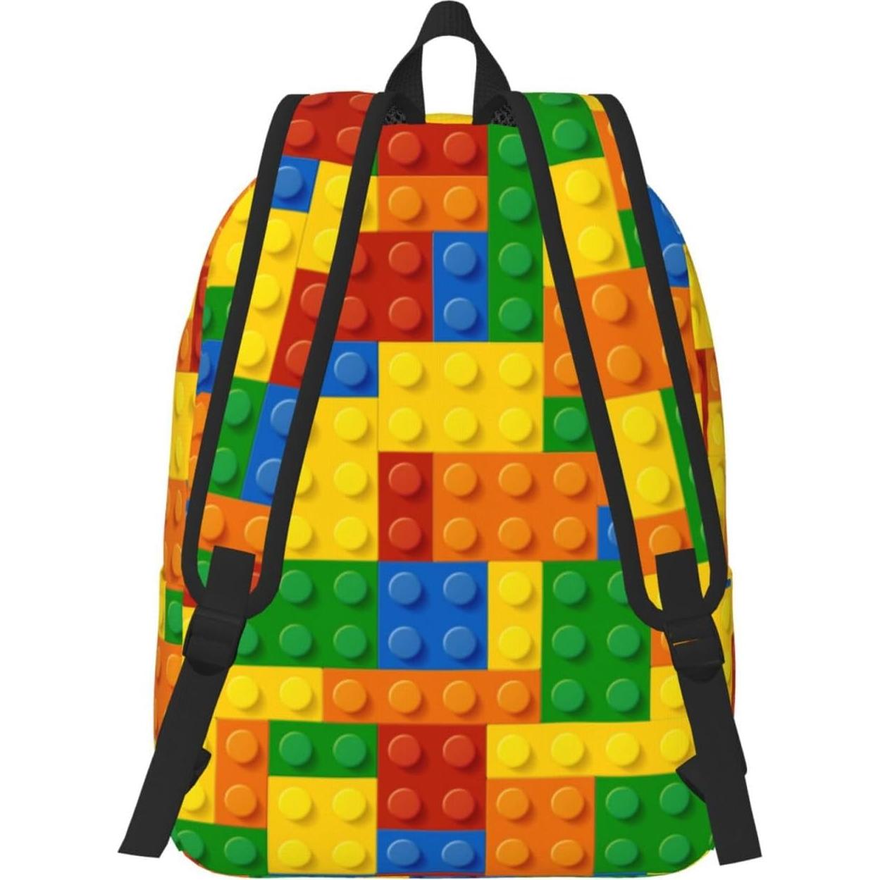 Mochila Lona Ligera GVGOAGL 40cm Patrón Colorido Unisex