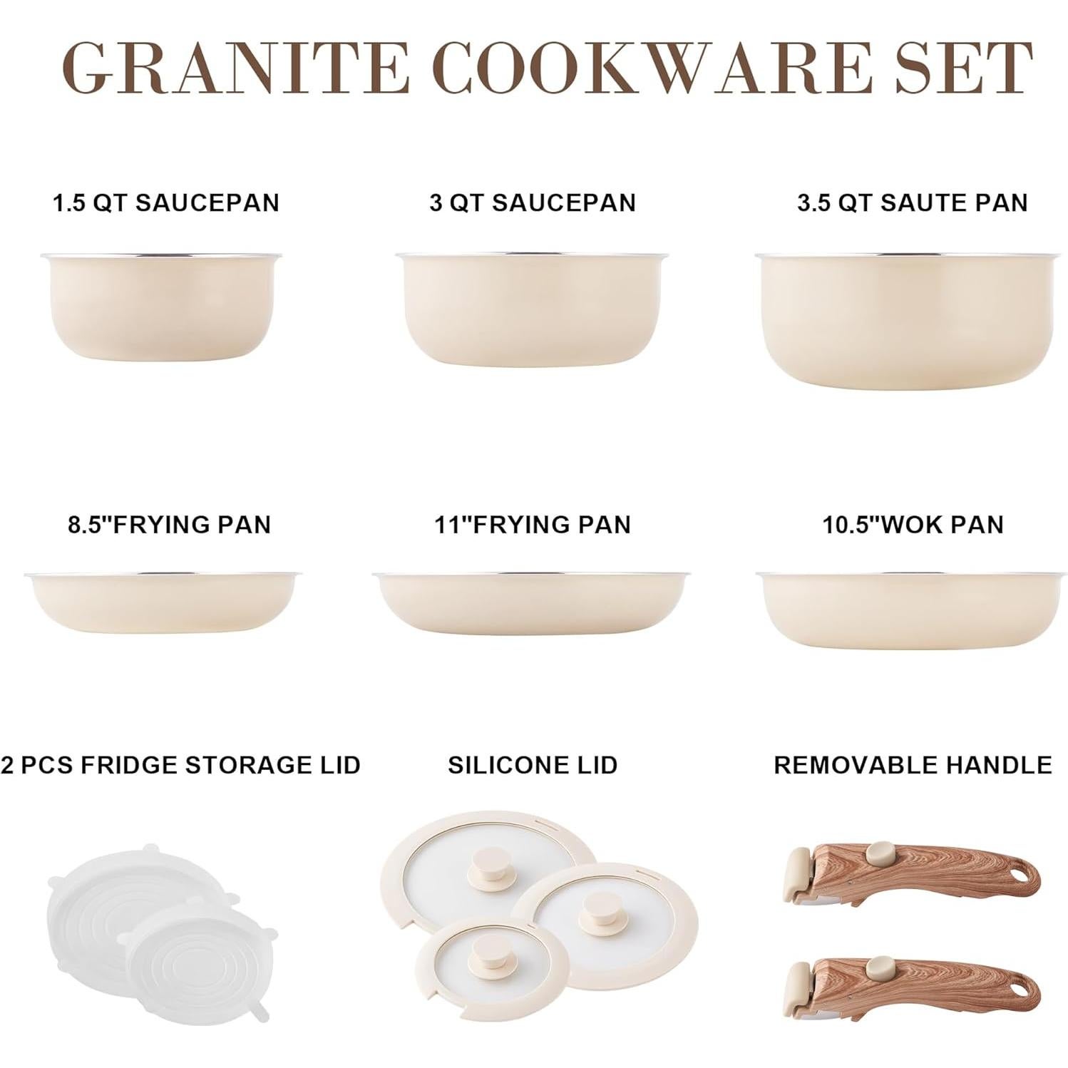 Juego de Utensilios de Cocina YIIFEEO 13 Piezas Antiadhesivos