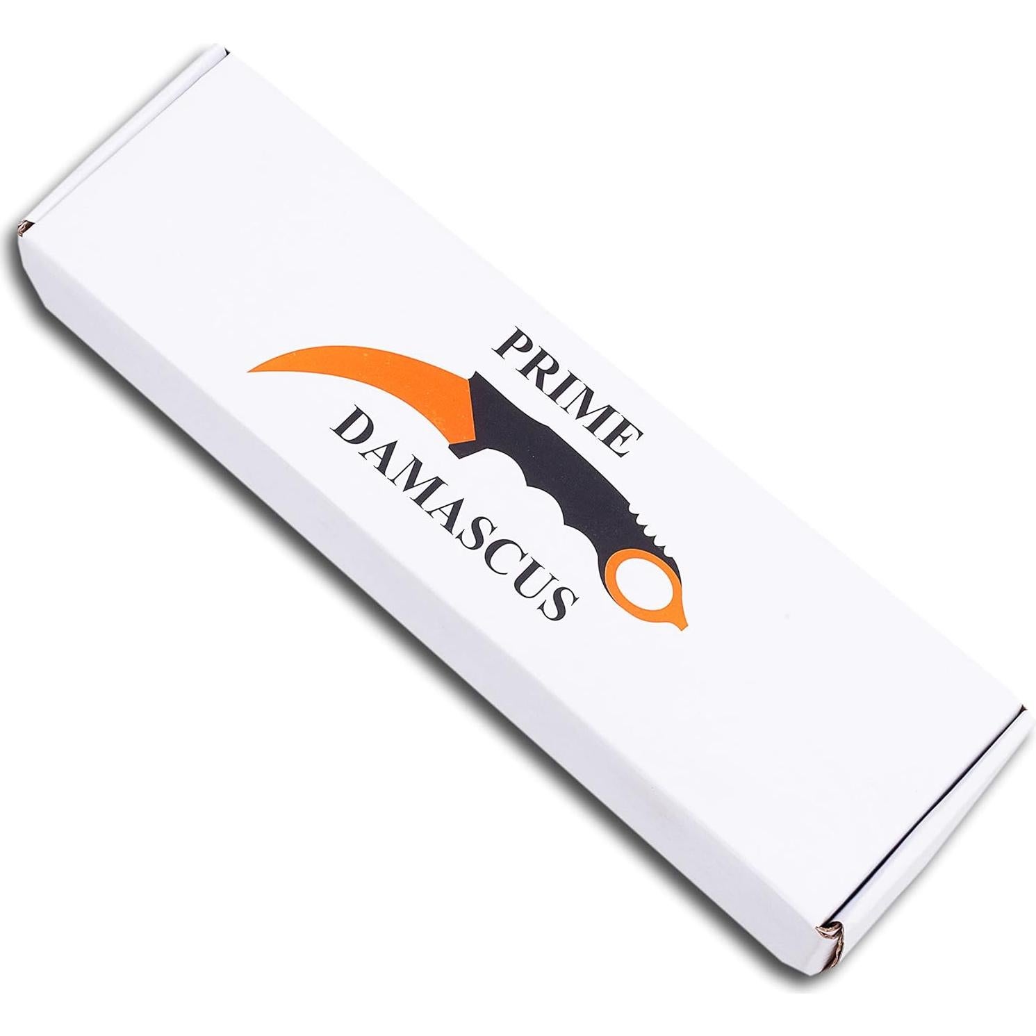 Cuchillo de Caza Prime Damascus Hoja Fija 20.6cm con Funda