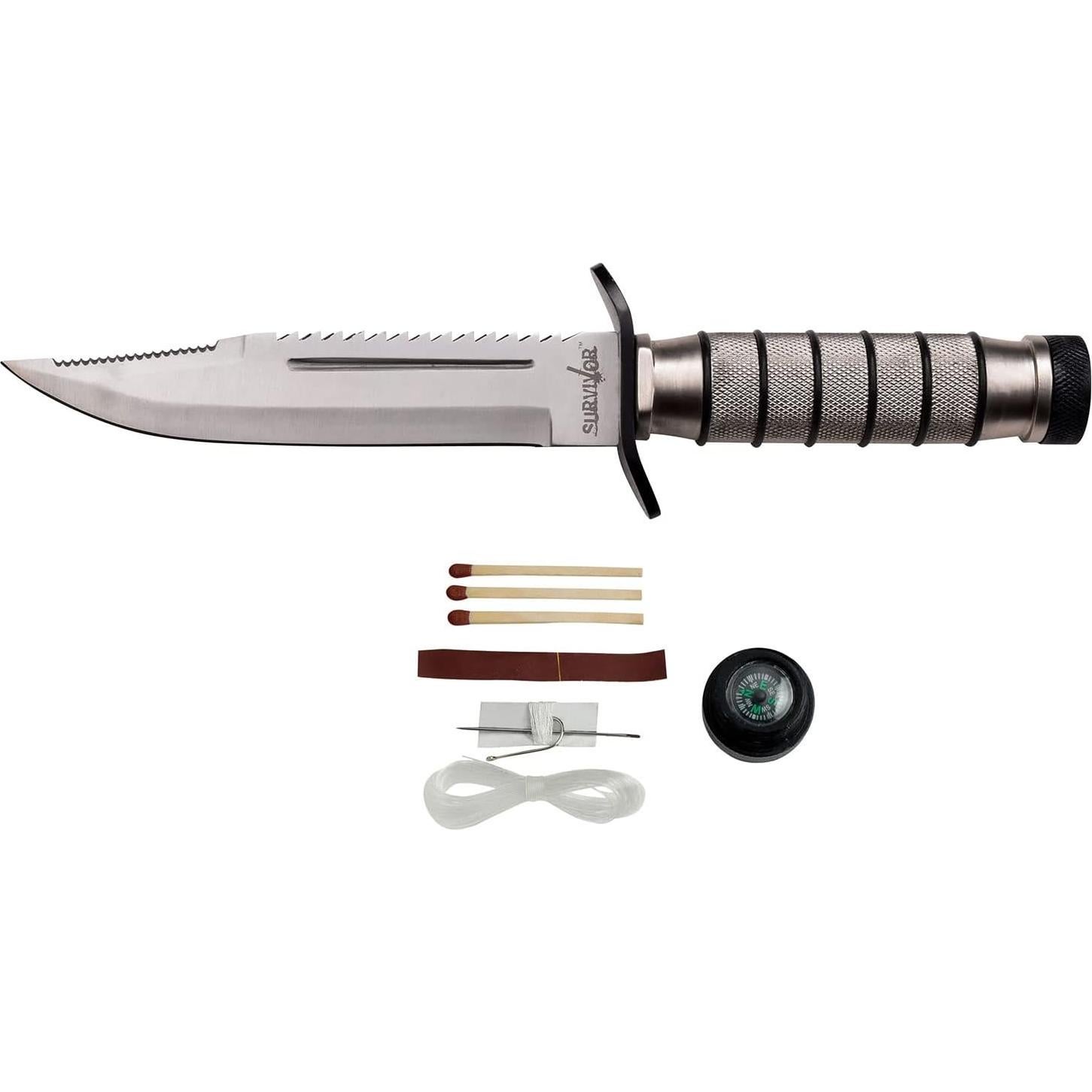 Cuchillo de Supervivencia Survivor HK-695, Hoja 12.7 cm, Mango Metal