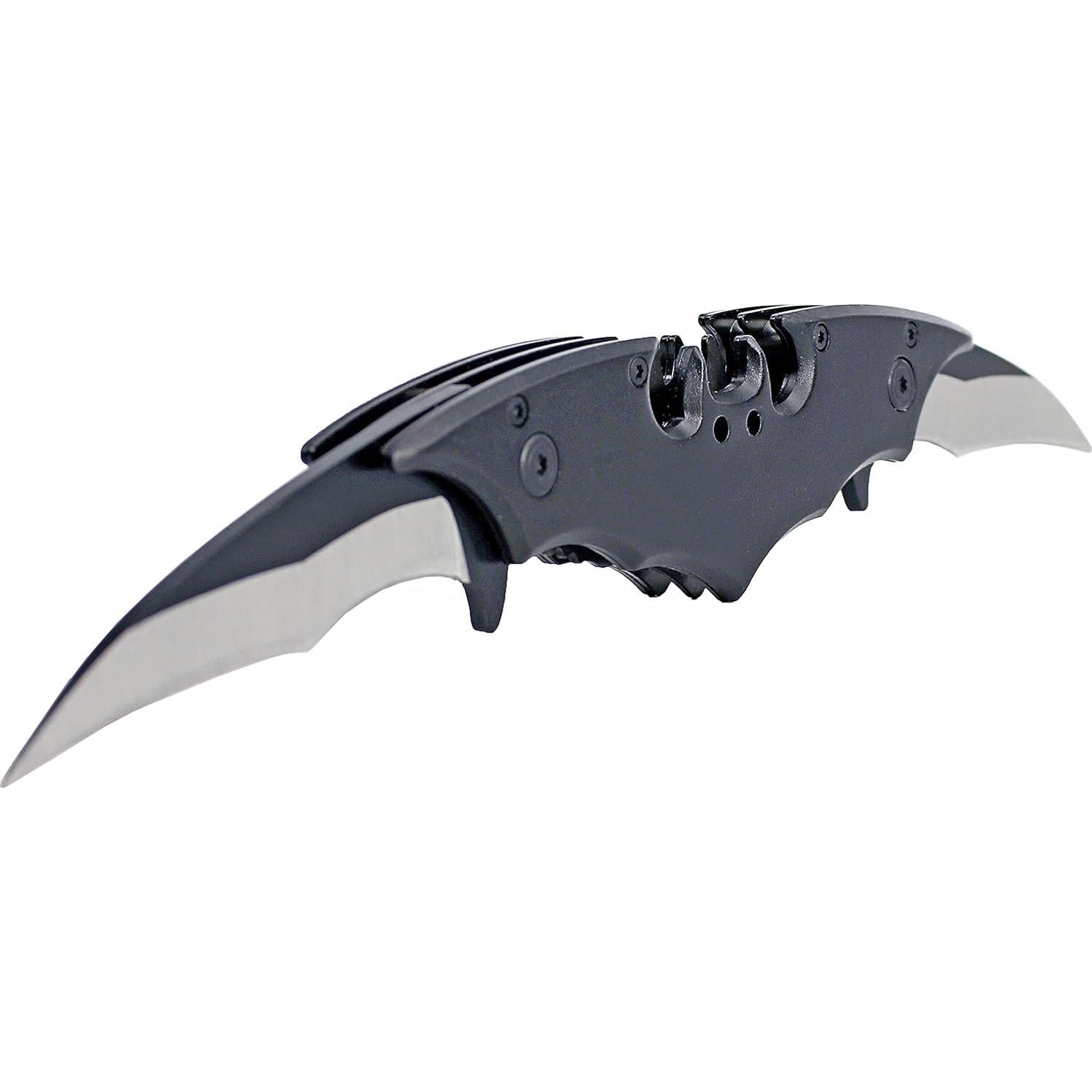 Cuchillo Plegable Kii de Doble Hoja 27.94 cm Acero Inoxidable Negro