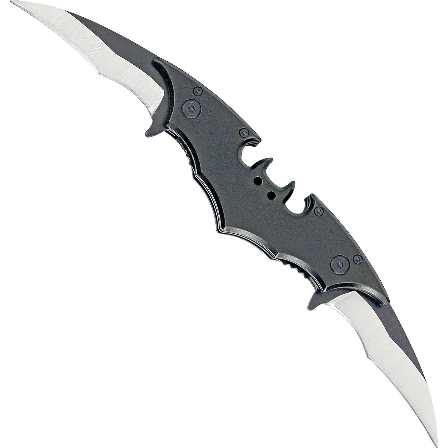 Cuchillo Plegable Kii de Doble Hoja 27.94 cm Acero Inoxidable Negro