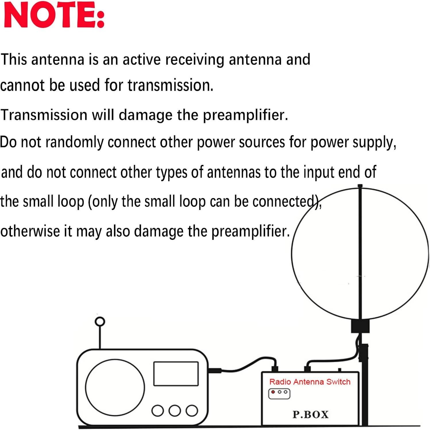 Antena de Bucle Activo GOOZEEZOO K-180WLA 10m 20dBi