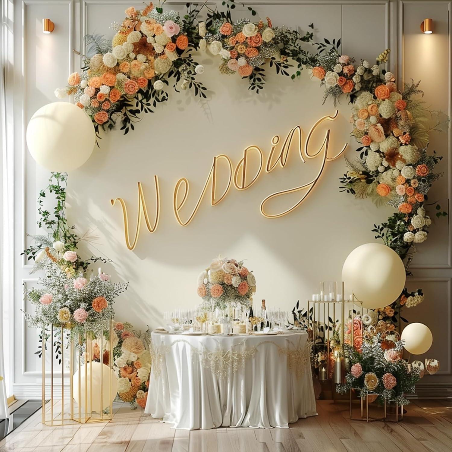 Cubierta de fondo redonda beige GEWONELIFE 2.19 m ajustable