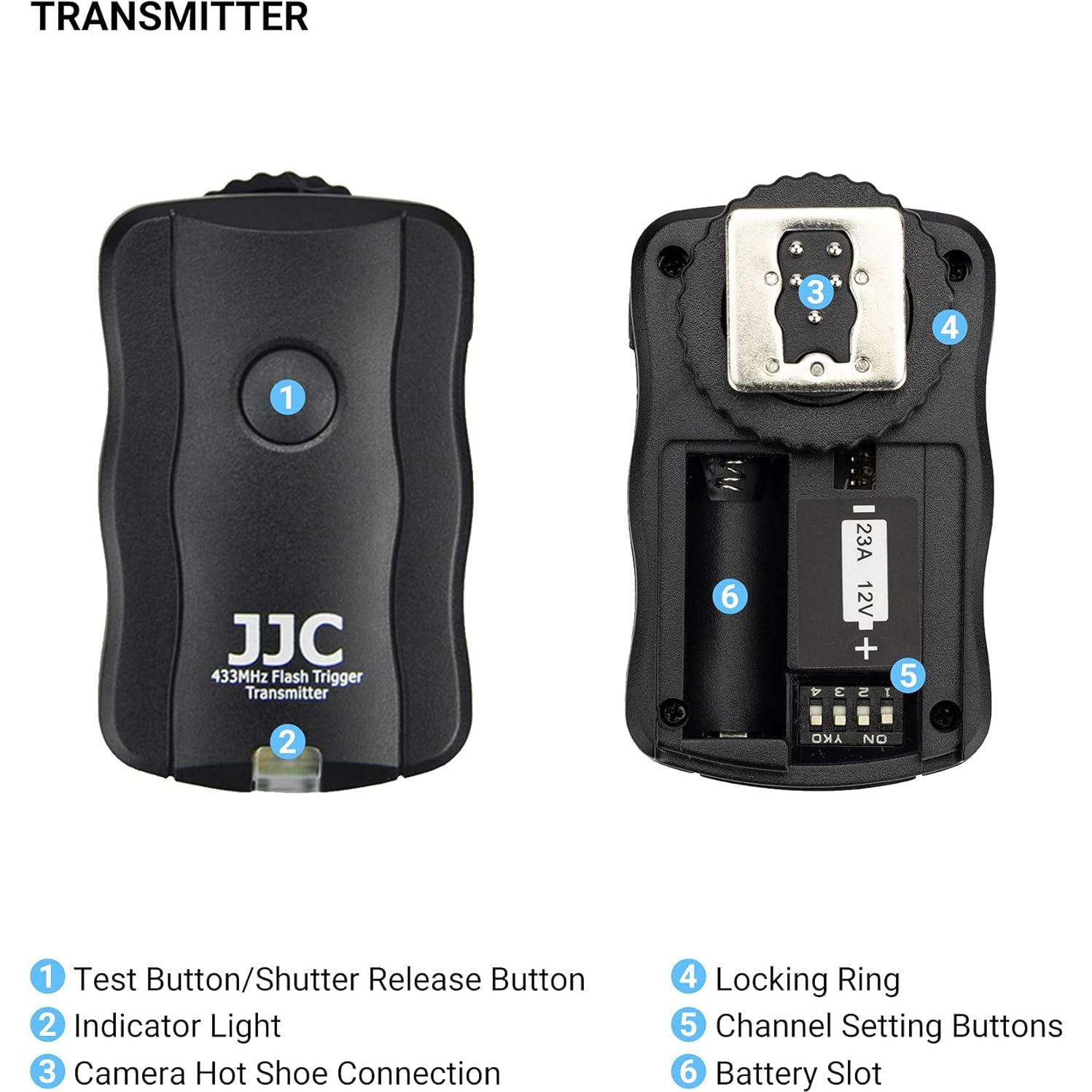 Disparador Inalámbrico JJC JF-U2 para Canon con 2 Receptores