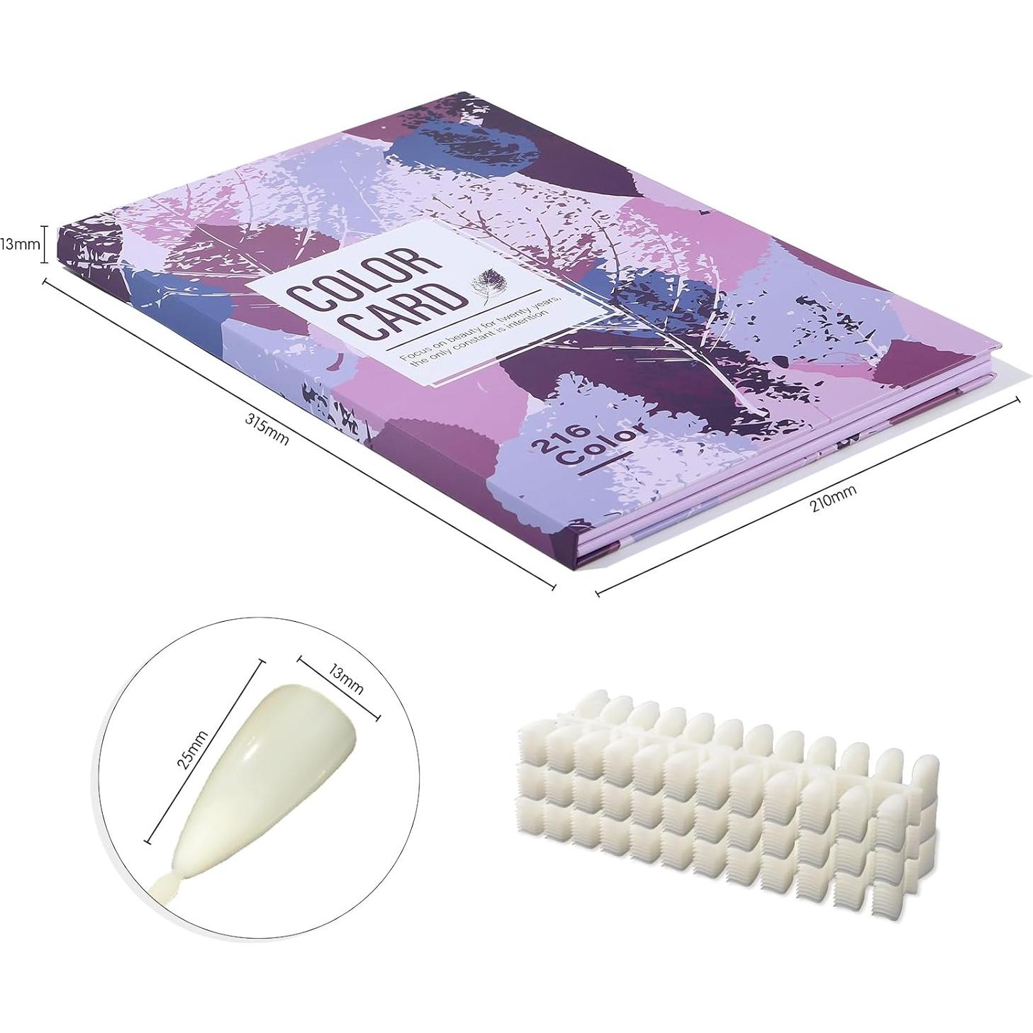 Libro de Muestras de Color de Esmalte de Uñas Acycoin2A 240 Consejos