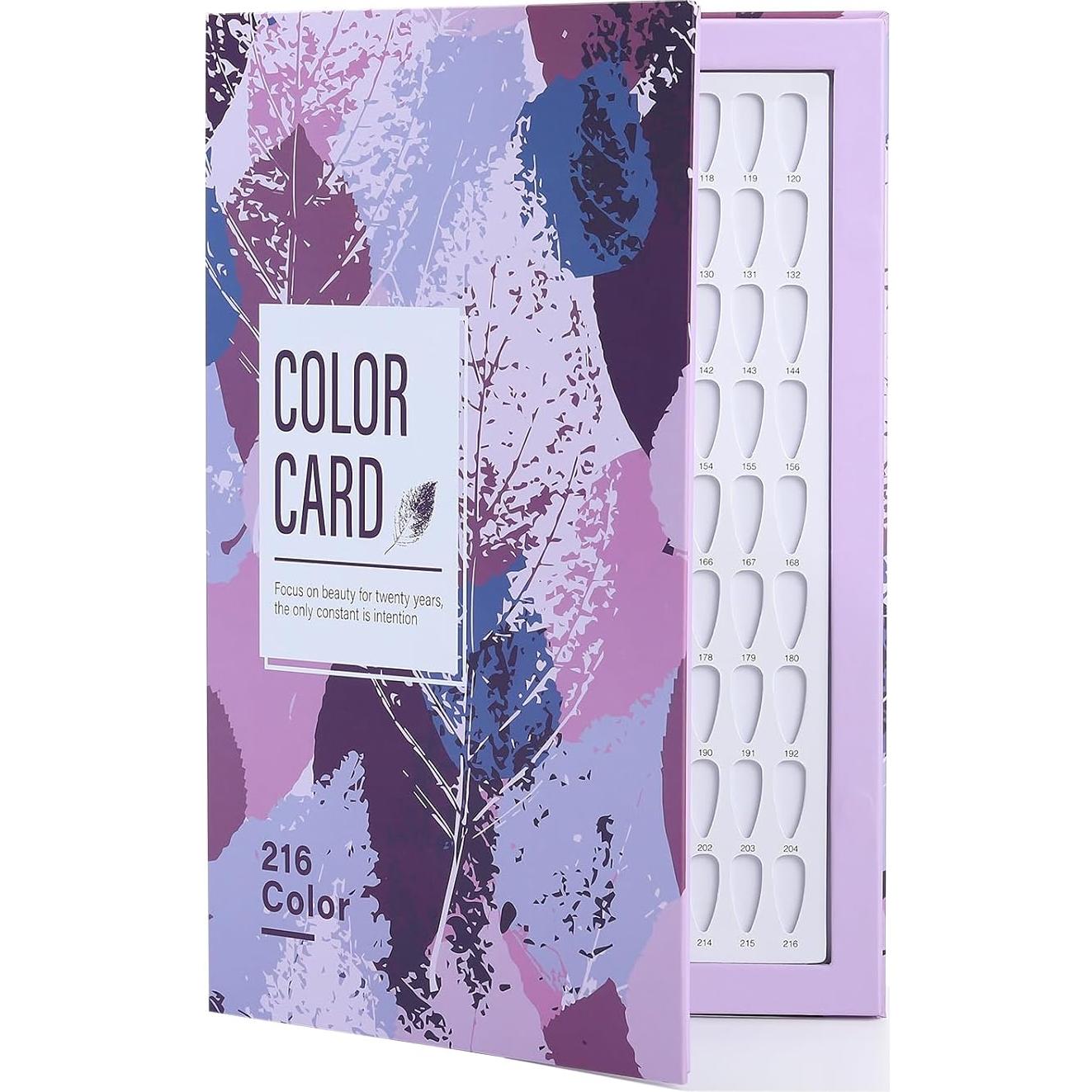 Libro de Muestras de Color de Esmalte de Uñas Acycoin2A 240 Consejos